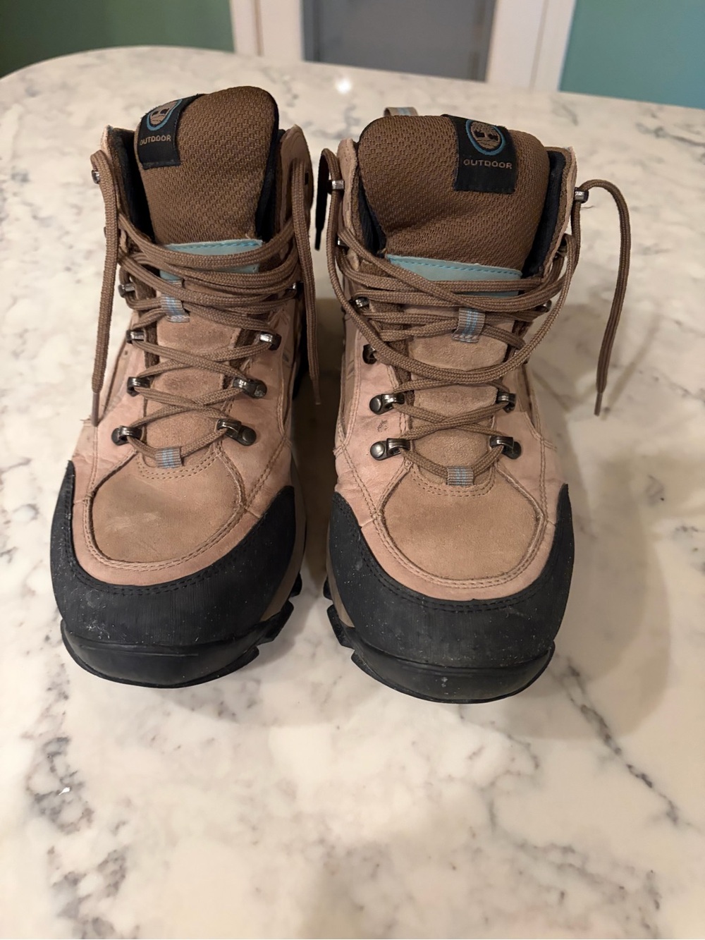 Timberland Tan and Black Outdoor Hiking Boots